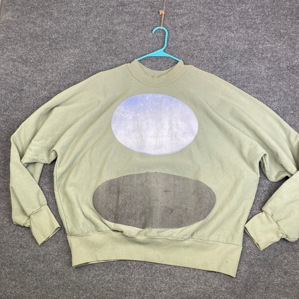 Kanye West Jesus Is King Matthew 7:17 Sweatshirt Mens XL Green Sunday Service